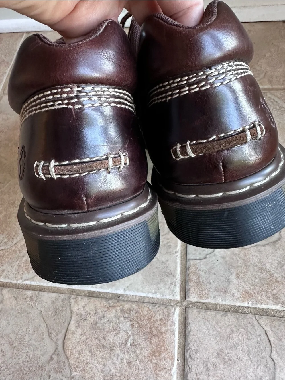 Dr. Martens Jordan Brown Leather Oxfords Y2K Chunky Sole​